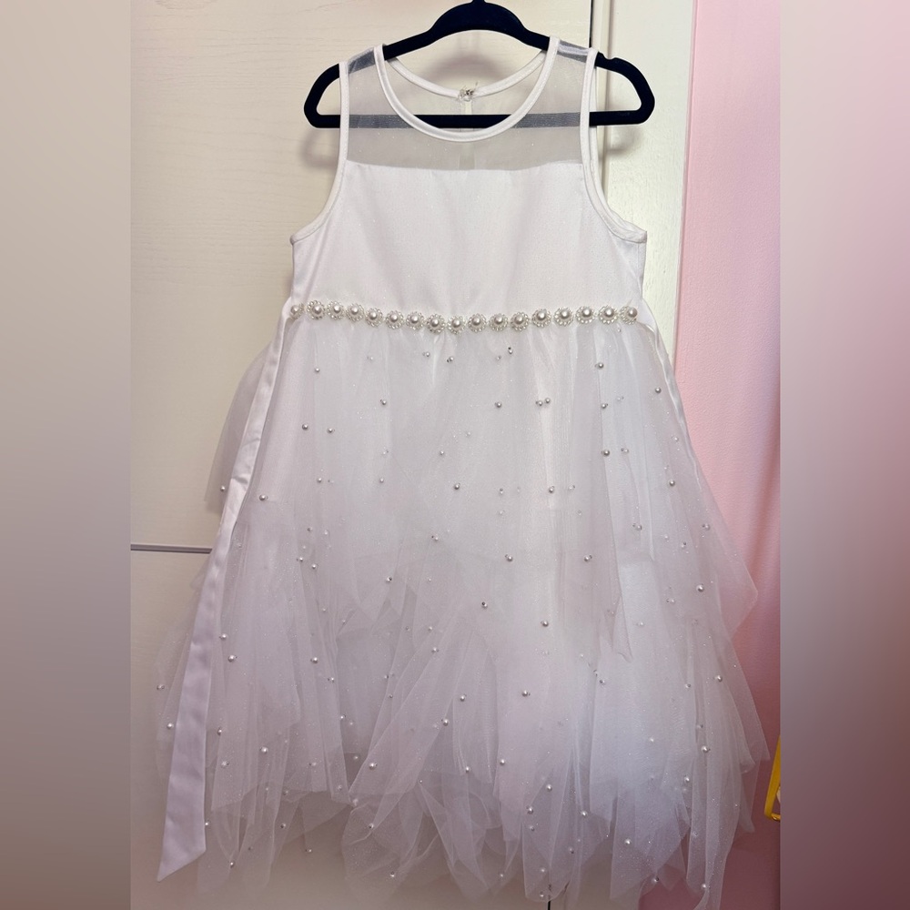 American Princess white dress size 5 girl